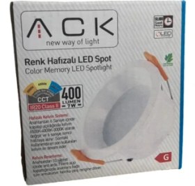 Resim Uzm Light Ack LED Panel Spot 7W Cob 3000-4000-6500K 400LM Beyaz Kasa 