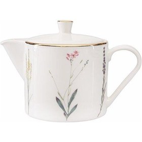 Resim Porland Botanical Desen10 Kapaklı Demlik 500cc 04ALM008089 Beyaz 