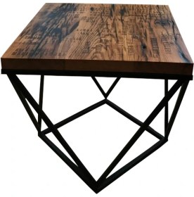 Resim Fiskos Sehpa Ahşap Orta Yan Sehpa - Ahşap İstemiyorum 