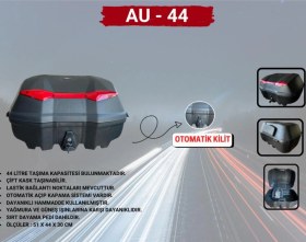 Resim Bike Sky Tien 44 Litre Otomatik Motosiklet Çantası Siyah 