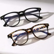 Resim 2 adet Retro Hafif Moda Gözlük Seti - Şık Tam Çerçeveli Gözlükler, Rahat Stil, AC Lens, PC Çerçeve, Kare Yuvarlak Şekil, Süslemeler Yok, Günlük Kullanım İçin Mükemmel, Rahat Moda Gözlükleri | Retro Moda Gözlükleri | Hafif Gözlükler 