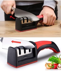 Resim Didihou Elmas Bıçak Bileyici 3 Farklı Açılı Bileme Makinesi Bıçak Makas ve Satır İçin 