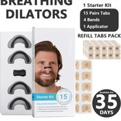 Resim Anti Horlama Uyku Ağız Bandı, Burun Solunum Dilatörleri Burun İçin Başlangıç Kiti, Erkekler İçin Uyku Kalitesini Artırın Horlama Çözümü Kırmızı Çok Boyutlu Sml 