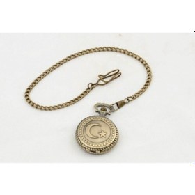 Resim 9035515342933drvs - Türk Bayraklı Köstekli Saat 