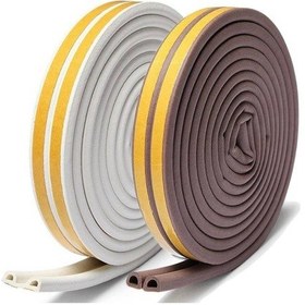 Resim Kapı Pencere Isı Yalıtım Fitili Yapışkanlı İzolasyon Contası Beyaz 25 M 