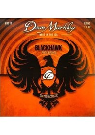 Resim Dean Markley Blackhawk 8011 Kaplamalı 11-52 Akustik Gitar Teli 