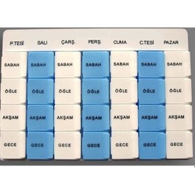 Resim Medikaltec İlaç Saklama Kutusu Haftalık 28 Kutusu 
