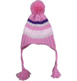 Resim İrem Kız Çocuk Kulaklıklı Bere Koyu Pembe 