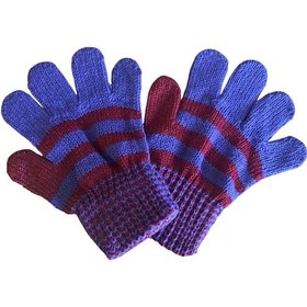 Resim Çocuk Eldiveni Bordo Mavi Bebe Eldiven 1-4 Yaş Bordo 