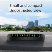 Resim Arabalar için Cep Telefonu Geçici Park Numarası Plakası, Taşınan Araçlar için Dekoratif Aksesuar, Kolay İletişim için Şık Bir Tutucuya Sahip, Cezaları Önlemeye ve Aracın İçini Geliştirmeye Yardımcı Olur. 