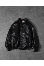 Resim BASEL.CO Erkek 90’s Vintage Kalıp Oversize Deri Ceket 