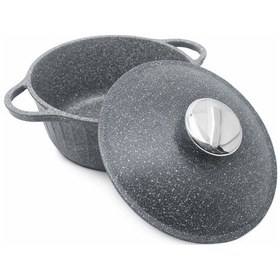 Resim Roma Serisi 5 Parça Mini Döküm Tencere Seti Antrasit Alüminyum 