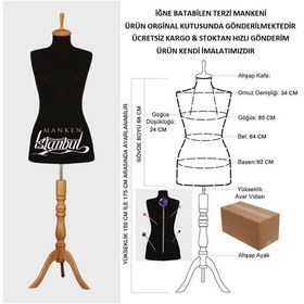 Resim Videolu Ürün-36 Beden Iğne Batabilen Terzi Mankeni Prova Mankeni 527200883 