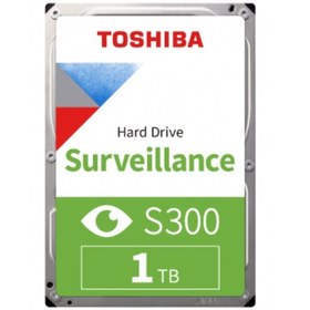 Resim TOSHIBA HDWV110UZSVA S300 Surveillance 1TB 5400RPM 64MB 3.5" SATA3 7/24 Güvenlik Diski 