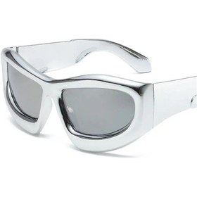 Resim Vabbon Gelecek Teknoloji Büyük Çerçeve Kayak Güneş Gözlüğü - Erkek Ve Kadıngümüş51gri Gri 