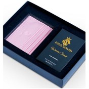 Resim Hediyelik Set Özel Kadın Edp Parfüm Ve Pembe Deri Kartlık- Elma, Nilüfer, Yasemin Notalari, K-289 Amber 