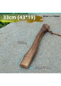 Resim Yuntech01 33 Cm Deri İpli Mini Bıçak Sapı - Ahşap Mavi Bıçak Kolu, Dayanıklı Ve Konforlu Tutuş, Preciz İşler İçin Uygun 