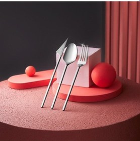 Resim Karaca Visal 316+ Çelik 84 Parça 12 Kişilik Premium Çatal Kaşık Bıçak Seti 