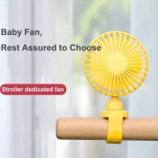 Resim Sunshinee Bebek Fan Şarj Edilebilir Toka Taşınabilir Sivrisinek Önleyici Mini USB Sessiz Çocuk Arabası Özel Sıkışma Önleyici Yeşil (Yurt Dışından) 