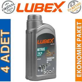 Resim Lubex Mitras Ax Hyp 75W-90 Manuel Şanzıman Yağı 4 x 1 L 