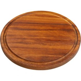 Resim Trio Steak Board Yuvarlak Kanallı Tahta 23X2 