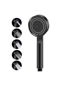 Resim Hayal Sepeti Siyah Turbo Fan 5 Fonksiyonlu Duş Başlığı El Duşu Diğer 