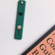 Resim GongtuShop Koyu Yeşil Tarzı Sevimli Şeker Kalp Renk Silikon Bileklik Parmak Yüzük Kavrama Telefon El Bandı Tutucu Evrensel Itme Çekme Sopa Telefon Braketi (Yurt Dışından) 