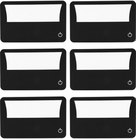 Resim Kredi Kartı Boyutunda Işıklı 3x Büyüteç Paketi 6 Büyüteç İçerir, Her Okuma Büyüteci 3x Lense Sahiptir 