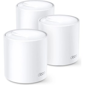 Resim TP-Link Deco X60 (3-Pack) | Wi-Fi 6 Mesh Sistemi | AX5400 Mbps Hız | Fiber Uyumlu | Çift Bant | Gigabit Port | 150 Cihaz | 650 m² Kapsama | WPA3 | Mobil Uygulama ile Kolay Kurulum 