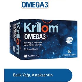 Resim Krilom Omega 3 Takviye Edici Gıda 50 Yumuşak Kapsül 