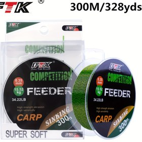 Resim FTK 300M/328YDS Sazan Olta İpi 0.14mm-0.50mm 6.96KG-20.3KG Yem İpi Olta İpi Monofilament İpi 