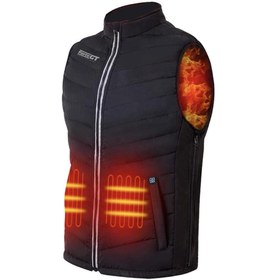 Resim Forte Gt 1035 Magma 3 Kademeli Isıtıcılı Motosiklet Yelek Rüzgar Geçirmez M Beden 