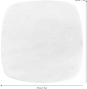 Resim Naroote Buharlı Pişirici Kağıdı, Pişirme İçin Parşömen Kağıdı 7.5in Yapışmaz Delikli Kağıt Hava Fritözü Pişirme Için Delikli Kare Buharda Pişirme (WHITE) 