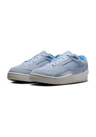 Resim Nike Air Jordan Fligt Court Leather Womens Sneaker Hakiki Deri Kadın Günlük Spor Ayakkabı Mavi Mavi 