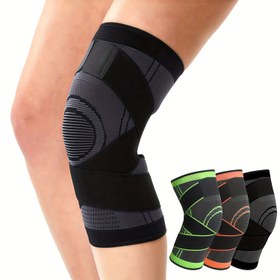 Resim 1 adet Ayarlanabilir Spor Dizlik Erkekler & Kadınlar için - Koşu, Bisiklet, Egzersiz için Diz Destek - Kompresyon Elastik Bantlı Diz Kılıfı, Yumuşak ve Nefes Alabilir 