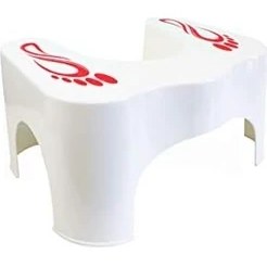 Resim Klozet Taburesi, 44 x 21 x 31 Cm, Beyaz 