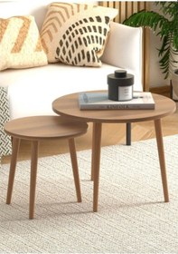 Resim Faymend Roma 2'li Orta Sehpa Koyu Ceviz Koyu Ceviz 