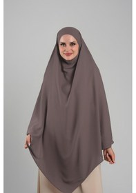 Resim Hürrem Bone Koyu Vizon Pratik Hazır Geçmeli Tesettür Eşarp Krep Bağcıklı Sufle Hijab 2313 38 Koyu Vizon 