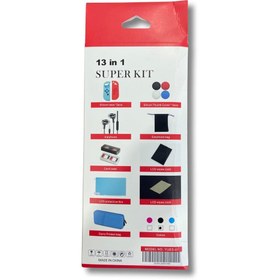 Resim Delixa Yues Switch Uyumlu 13 Parça Koruyucu Aksesuar Seti ( Silikon Kılıf / Analog Koruyucu / Ekran Koruyuc 