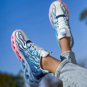 Resim Kadınlar için 2024 Hafif Nefes Alabilir Gradyan Koşu Sneakerları - Tüm Mevsimler için Şık Düşük Üstlü Günlük Ayakkabılar 