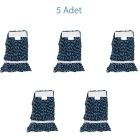 Resim Cod-Ex Yedek Dar Islak Mop Paspas Başlığı Mavi 5 Adet 17 CM 