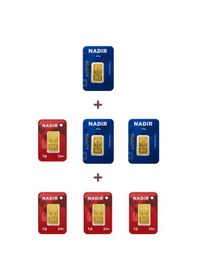 Resim Nadir Gold 24 Ayar 11,5 Gram Külçe Altın 3 Adet 2,5 Gram Külçe Altın + 4 Adet 1 Gram Külçe Altın 