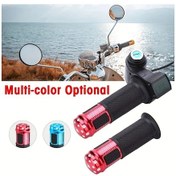 Resim Xuweiwei Red 2 Adet Kaymaz Motor Tutacak Dijital Ekranlı Dayanıklı Motocross Enduro Bisikletler İçin 