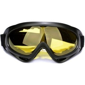 Resim Sones Rüzgar Geçirmez Uv Dayanıklı Kayak Gözlüğü Çok İşlevli Açık Hava Spor Gözlüğü Sarı Camlı 