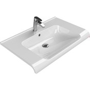 Resim Cerastyle Turkuaz Anova Etajerli Lavabo 80 x 50 cm 