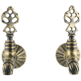 Resim FKN LPD İkili Burmalı Antik Osmanlı Musluk 