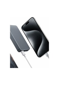 Resim Pb34 Lucci 10.000 Mah 20w Type-c 22.5w Usb Qc 15w Kablosuz Şarj Pd Magsafe Powerbank Gümüş 