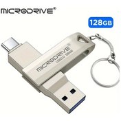 Resim Challenger Microdrive Marka Yüksek Hızlı 2si 1 Arada Otg Type C Usb 30 Flash Bellek 128 Gb Anahtarlık Uçlu 