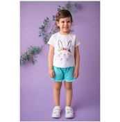 Resim Zeyland Kız Bebek Mint Fırfırlı Rahat Şort (9Ay-4Yaş) 