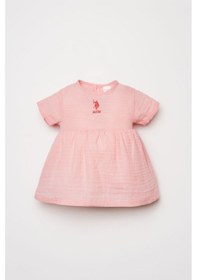 Resim U.S. Polo Assn. U.s Polo Assn. Kız Bebek Pembe Elbise 5274-50233 Pembe 